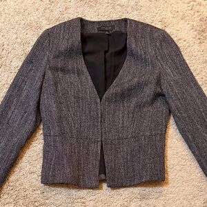 Ann Taylor Textured Open-Front Blazer